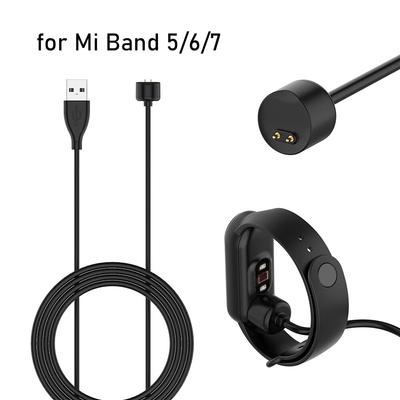 Charging Cable for Xiaomi 6 7 Mi Band 5 Charger 50cm Magnetic USB Cord for Mi Band 7 Smartwatch