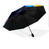 1 PC Automatic Folding Umbrella - Cosmic Cat Pattern, Portable & Foldable Design with 8 Ribs, Christmas Birthday Gifts