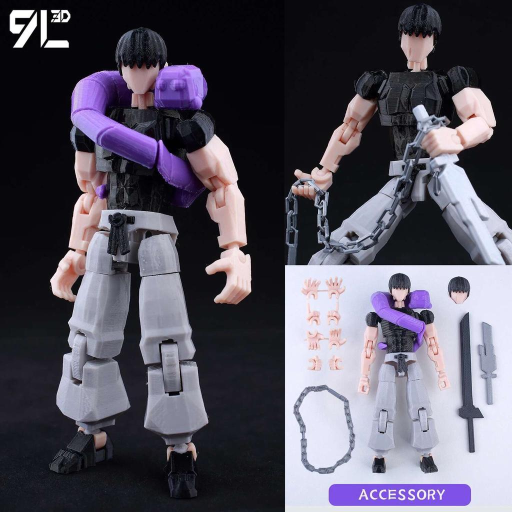 9L3D Jujutsu Kaisen Sukuna Yuji Φιγούρα Lucky13 Συλλεκτικό Παιχνίδι Anime Titan13 Με Πολλαπλά Αρθρώσεις Στάσης T13 Μοντέλο Βασιλιάς των Καταραμένων Δώρο
