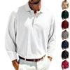 Herr Enfärgade Långärmade Toppar Herr Casual Mode Långärmade Toppar
