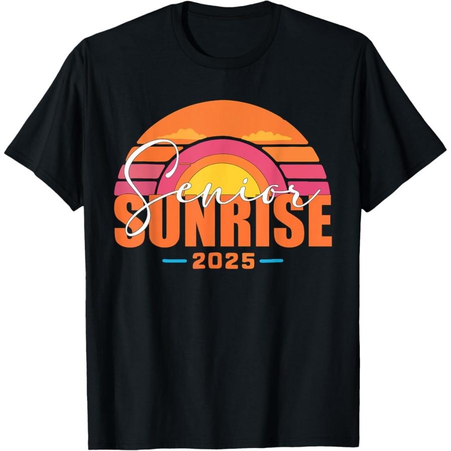 

Vintage SENIOR SUNRISE 2025 Seniors of class graduation T-Shirt S