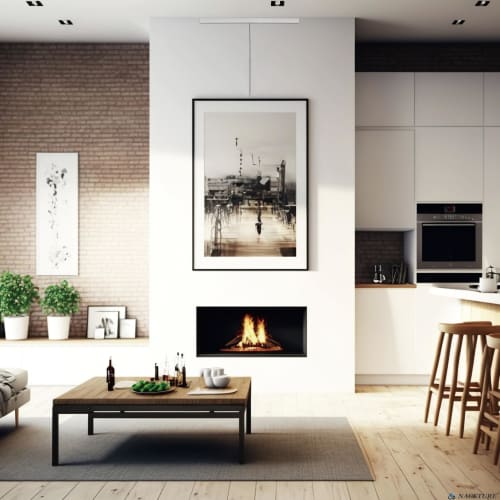 Picture Rail Wall Mounting System (Concealed Type) ? Art Display Rail Set (4 x 60cm Rails, 4 x 2m Wire Hooks, Mounting Hardware, and Track Caps)