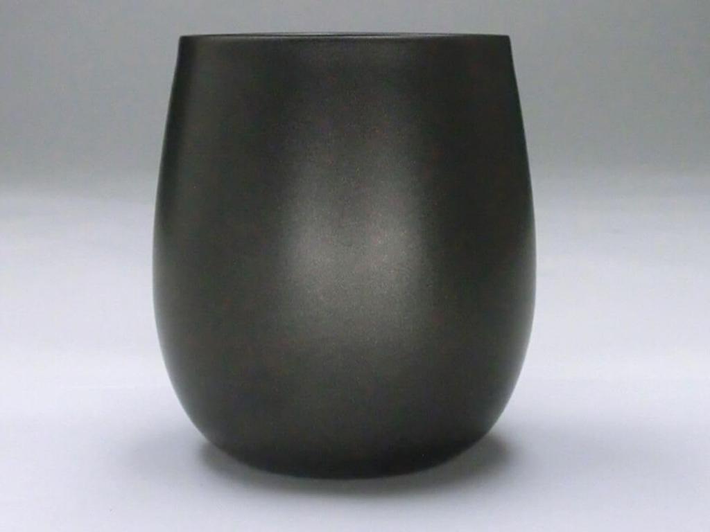 Cup Mouth Stainless Steel Vacuum Double Layer Cup Black 250ml J-kitchens Ceramic-like