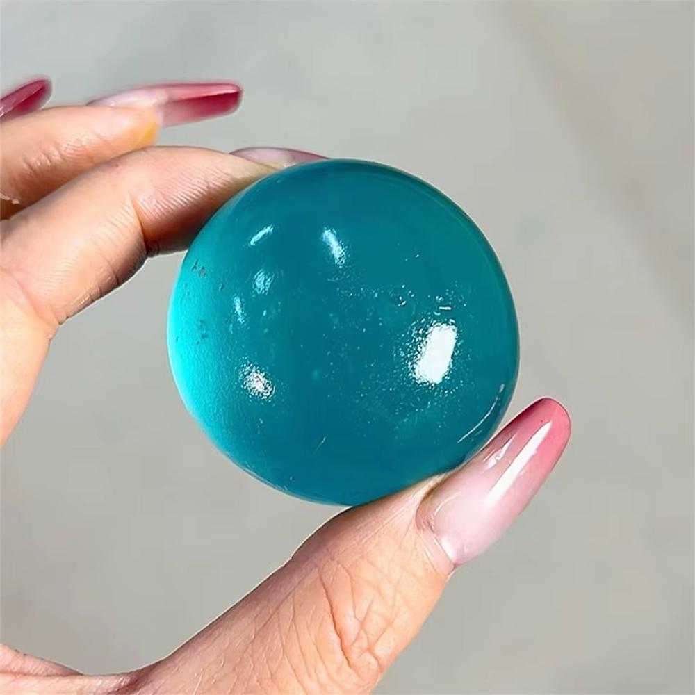 Palla Antistress Blu/fragola Maltosio Antistress Fidget Giocattoli Morbidi Trasparenti Blu Simulati Maltosio Rimbalzo Lento Giocattolo Decompressione