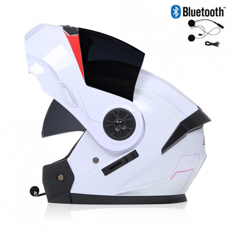 BLD Electric Bicycle Helmet Motorcycle Full Double Lens Exposed Universal Riding All Seasons