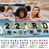 2026 Graduation Magnetic Car Decals Waterproof Graduation Car Magnets Fade-Resistant Reusable Party Decor for Vehicles Fridge