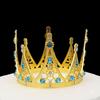 Original Barokk Rund Krone Legering Tiara Bursdag Brud Kakedekorasjon Krone Barn