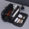 Neceser de PU para Mujer Hombre Portátil Esenciales de Viaje Bolsas de Maquillaje Impermeable Bolsa Colgante Organizador de Lavado Cosmético Bolsa con Particiones Bolsa para Cuidado de la Piel