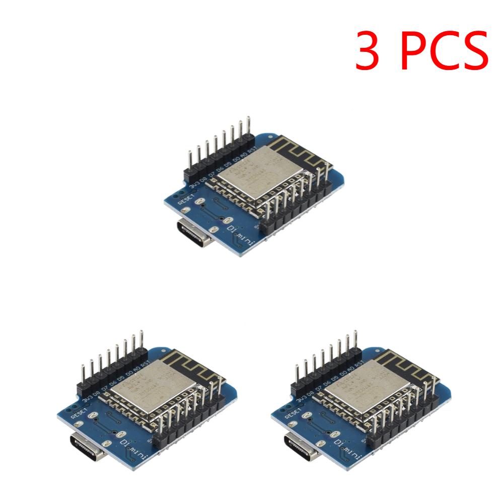 1-10PCS D1 Mini TYPE-C ESP8266 ESP-12F CH340 D1 Module WiFi D1 Mini NodeMcu Lua iot Development Board 3.3V Met Pins For Arduino