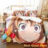 Anime Toradora TIGER DRAGON Bedding Set Printed Bed Set Duvet Cover Sheet Pillowcase Bed Full Quilt Cover Soft Queen King Size
