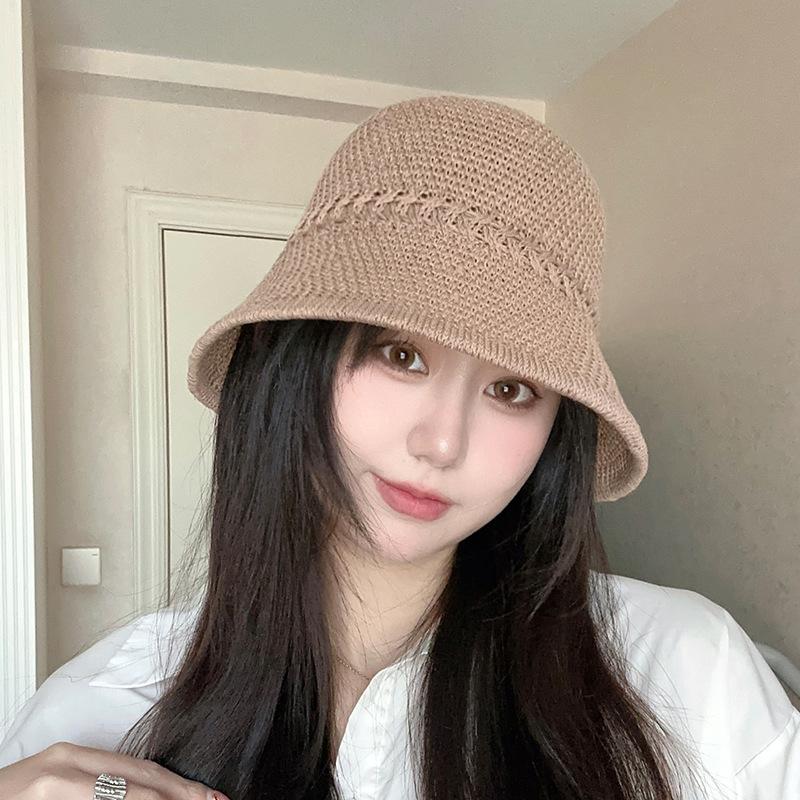 Summer Outdoor Empty Top Hat Solid Color Sun Hat Straw Beach Sun Hat Men