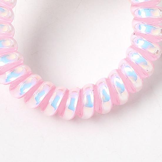 2Pcs Women Plastic Hair Rope Telephone Wire Hair Band High Elastic Hair Tie Headband Hair Styling Tools