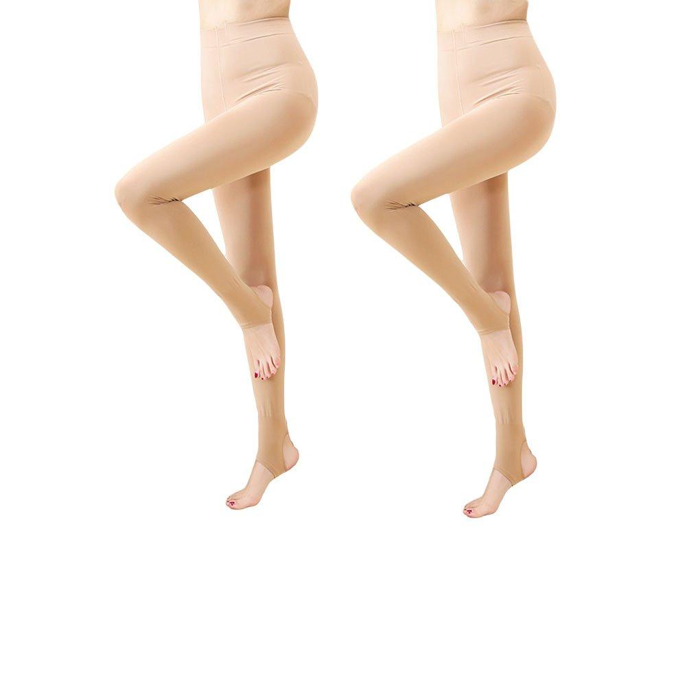 Blostirno Утягивающие Высокие 100 Ден 120 Ден Доступны Бежевый [Blostirno] Колготки/Леггинсы - Леггинсы, Компрессионные, Эластичные, Чулки, &