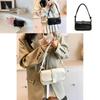 Stylish Summer Shoulder Bag For Women Small Square Casual Handbag In White Pink Black Silver