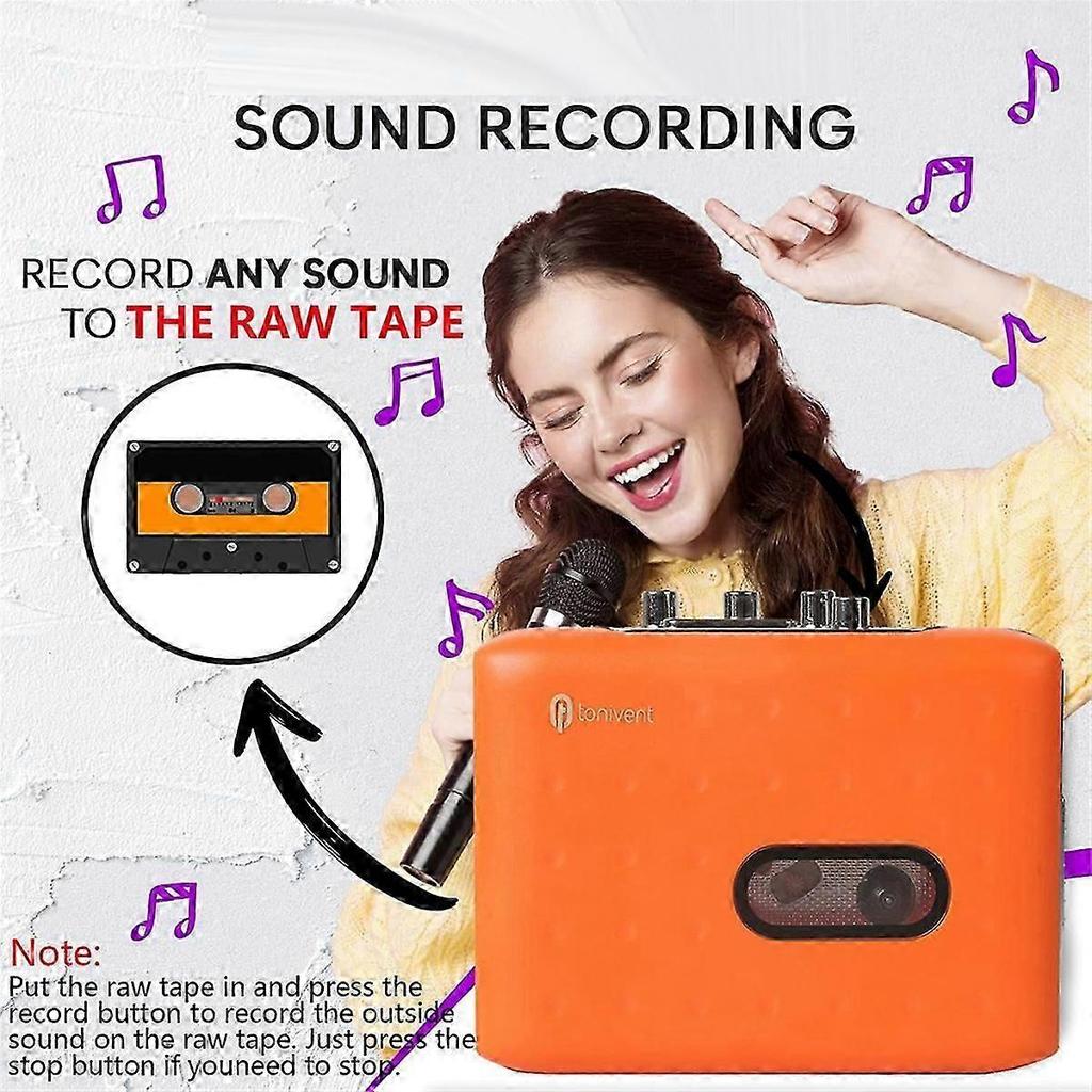 Lettore di Cassette Portatile con Cuffia A