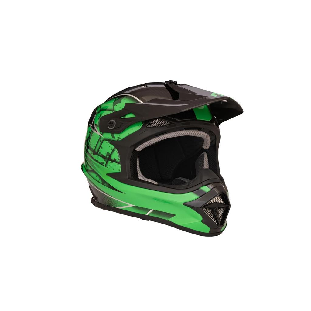 ZEALOT Mud Jumper 2 Helmet Carbon Hybrid Standard Graphic Green L Size Off-Road 59-60cm MJC0015/L