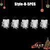 1/11PCS Santa Claus Beard Xmas Simulated Beard White Beard Decorative Christmas Cosplay Costume Prop Xmas Party Decor Supplies