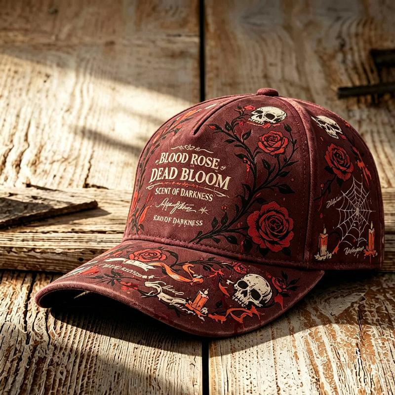 Gorra de Béisbol Estilo Callejero Americano Sombrero con Estampado de Halloween Sombrero Casual Diario para el Sol