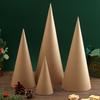 16 Pcs Christmas Paper Mache Cone Open Bottom Cardboard Craft Cones Cardboard Tree Cones Christmas Tree Gnome Ornament
