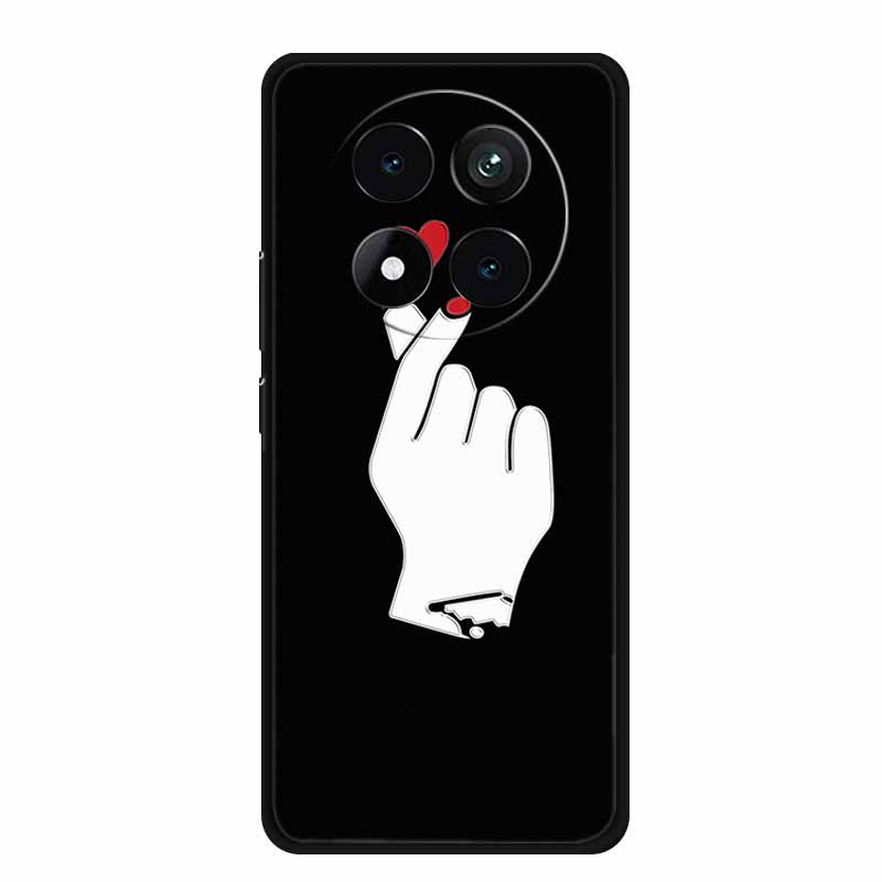 3D Emboss Case For Xiaomi Redmi Note 15 Phone Case Flowers Black Silicone Soft Back Cover Coque For Redmi Note 15 Pro Plus Case
