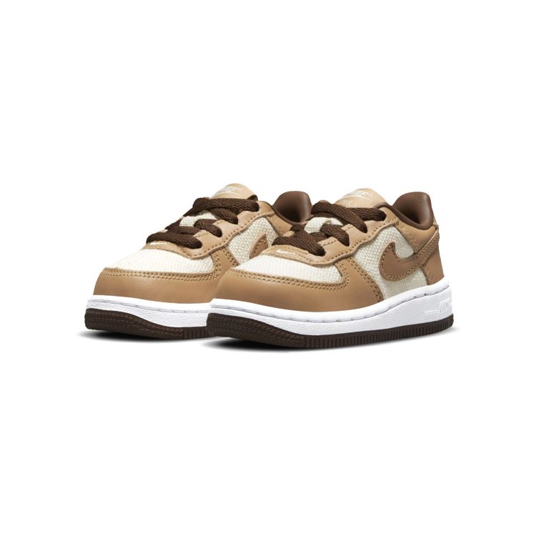 Nike Force 1 QS TD Acorn Zapatillas de Bebé Marrón Natural Sotobosque DJ4298-100