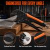 Anti-Slip Handle Locking Pliers Alloy Steel Screw Extractor Pliers Clamping Device  Woodworking Use