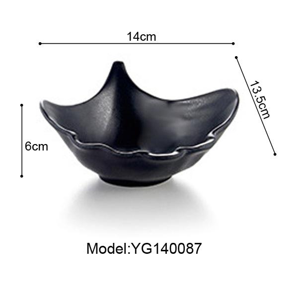 Imitation Porcelain Frost Melamine Dinnerware Oval Bowl Japanese Restaurant Chaos Big Bowl A5 Melamine Bowls Melamine Tableware