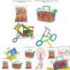Lern-Bausteinspielzeug für 3-jährige Mädchen, Smart Stick Puzzle Spielzeugset