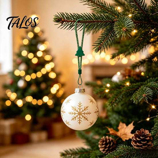 Reusable Ornament Hooks 12 Pcs Christmas Hanger Ribbons, Silicone Hangers And Strings for Stocking Holders Mantle Tree, Adjustable Sliding Holiday