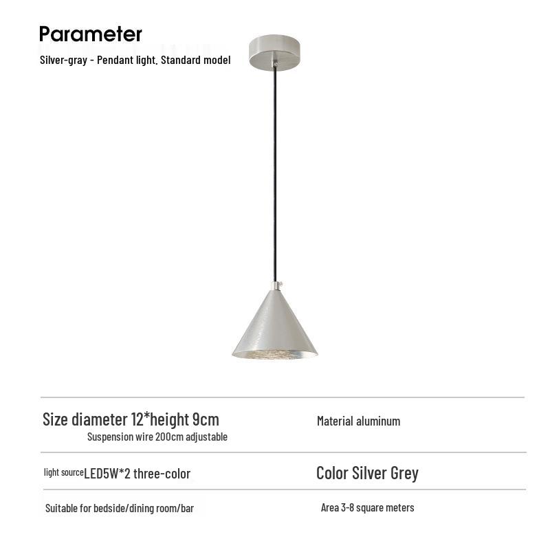 Nowoczesna włoska minimalistyczna lampa ścienna i wisząca do sypialni