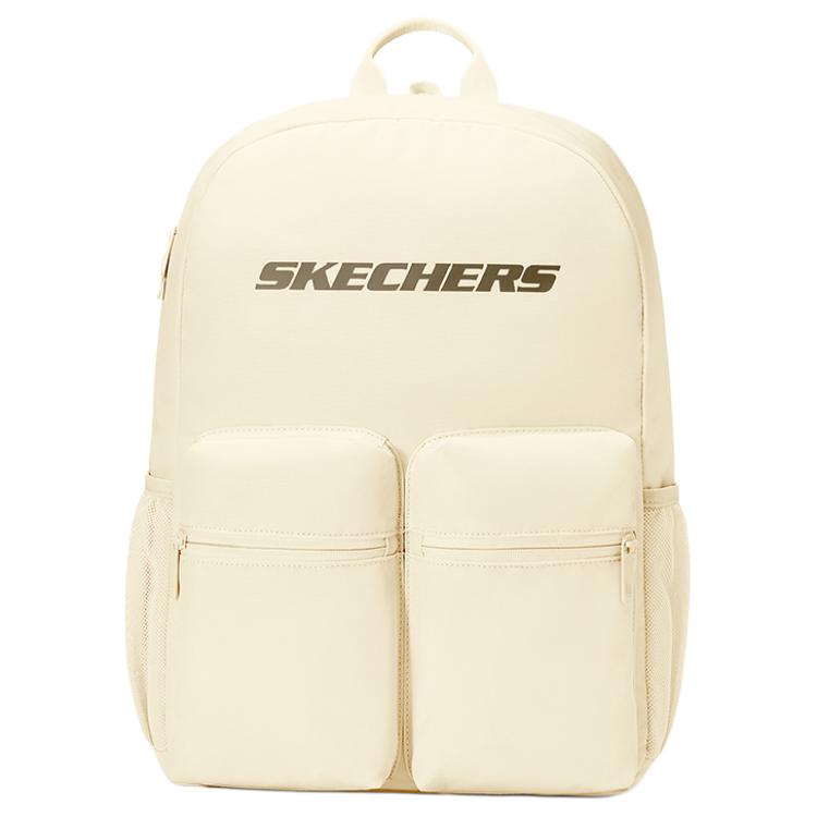 Skechers Water-Resistant Large Capacity Travel Commuter Lightweight Fabric Backpack Women backpack Light-Sand-Yellow L325U089-01LU Light Sand Yellow
