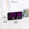Giant Intelligent Digital Wall Clock Display Temperature Date Brightness Adjustment Led Clock Living Room Bedroom Digital Clock