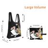 Gegege no Kitaro eco bag, large capacity foldable eco bag, popular lightweight waterproof shopping bag, stylish multi-functional tote bag for women an