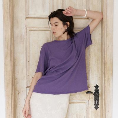 NOEUD Cut-Off Loose Tee (Violet)