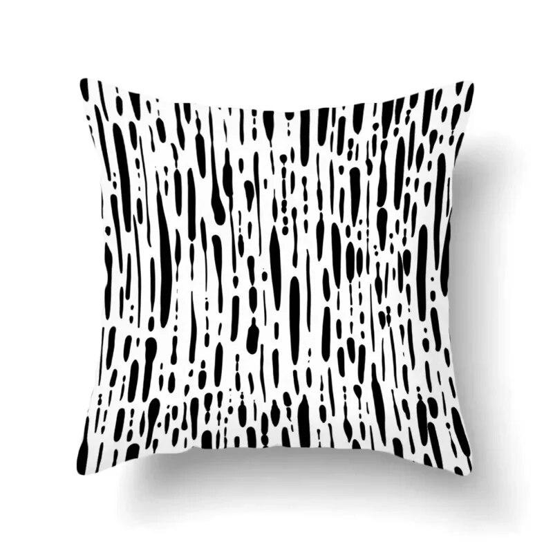 Nordic Fashion Simple Geometric Abstract Cushion Peach Skin Decoration Pillowcase Living Room Sofa Home