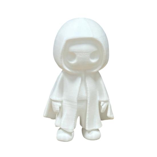 Halloween Black Robe Ghost Statue 3D Printed Hooded Cloak Ghost Figurine Sculpture Home Office Party Desktop Decoration Ornament