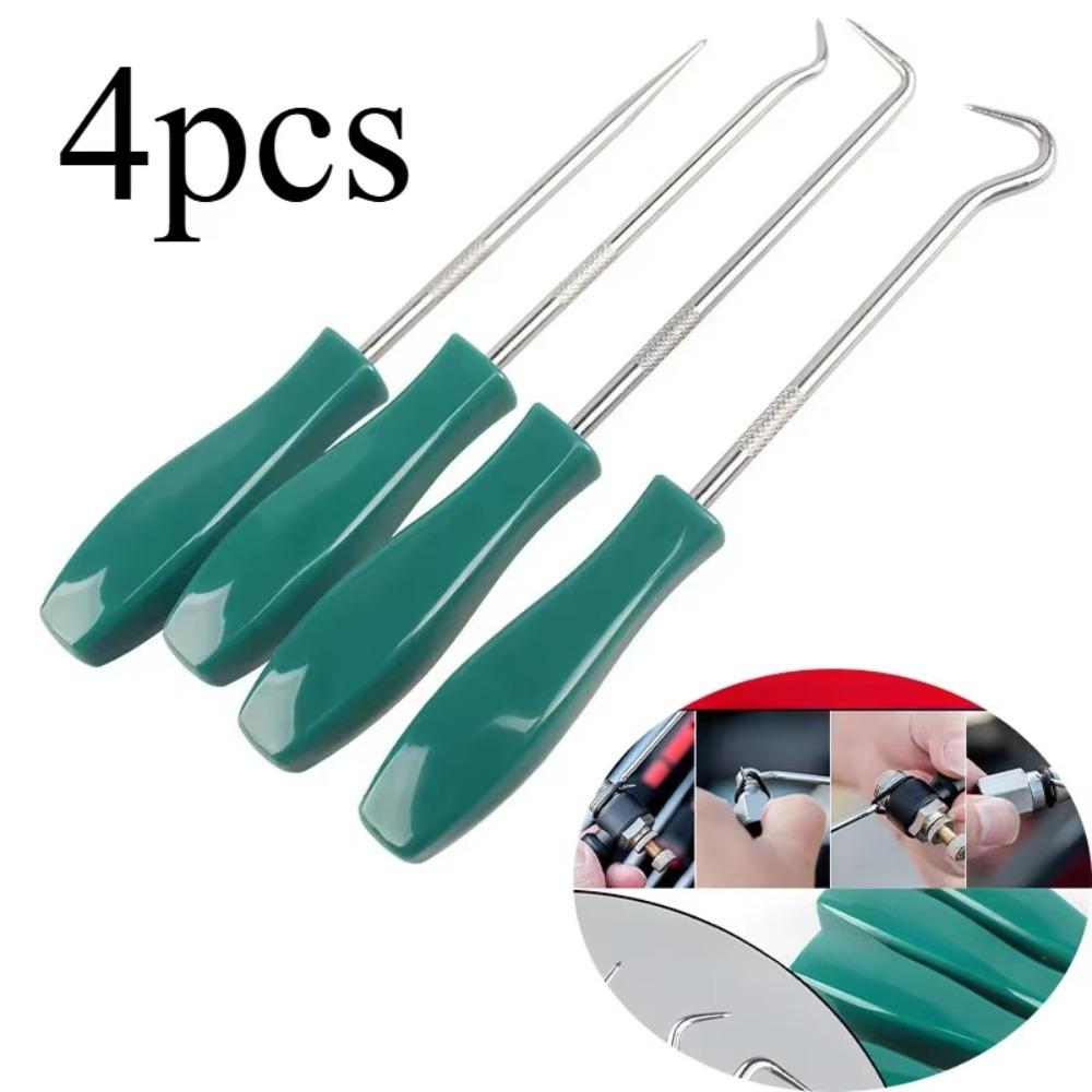 4Pcs Set Professional Oil Seal Screwdrivers O-ring Seal Seal Removal Tools Gasket Remover Tools Durable Multi-Purpose Hooks