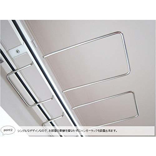 Double Curtain Rail Parts, Set of 2 Hanger Racks, Indoor Clothes Drying Rack, Laundry Hanger, Hanger Storage, Laundry Rack, 18-8 Stainless Steel, Made