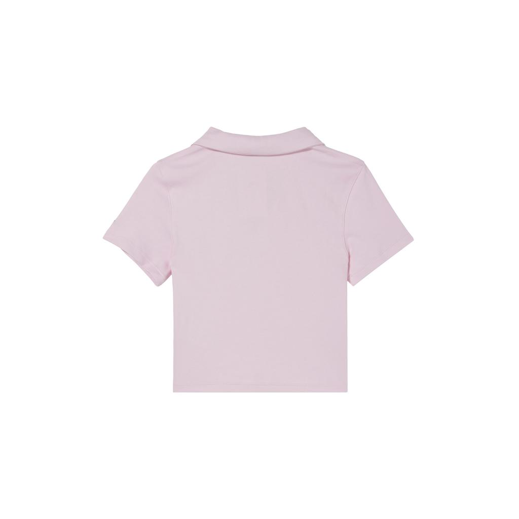 Nike Sportbekleidung Einfarbig Lässig Bequem Polo Kurzarm T-Shirt Damen T-Shirt Schaum-Rosa HJ6852663