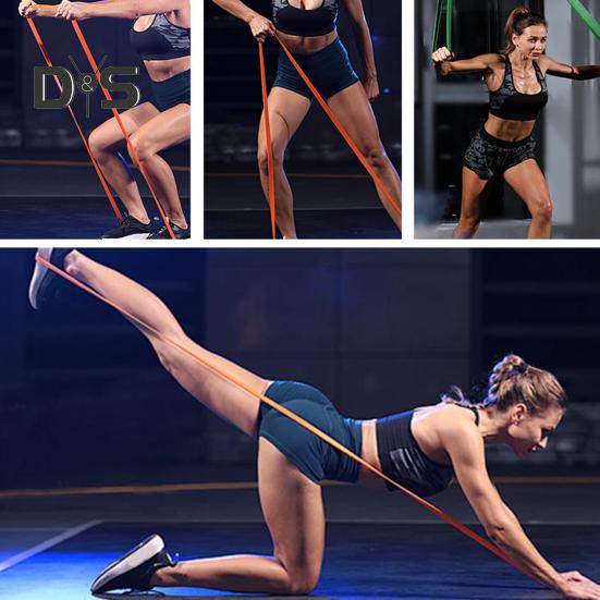 Taśma oporowa Wielofunkcyjna Rozciąganie Ciała Budowa Mięśni Fizjoterapia Trening Siłowy Trening Domowy Ćwiczenia Podciąganie Joga TPE Elastyczna
