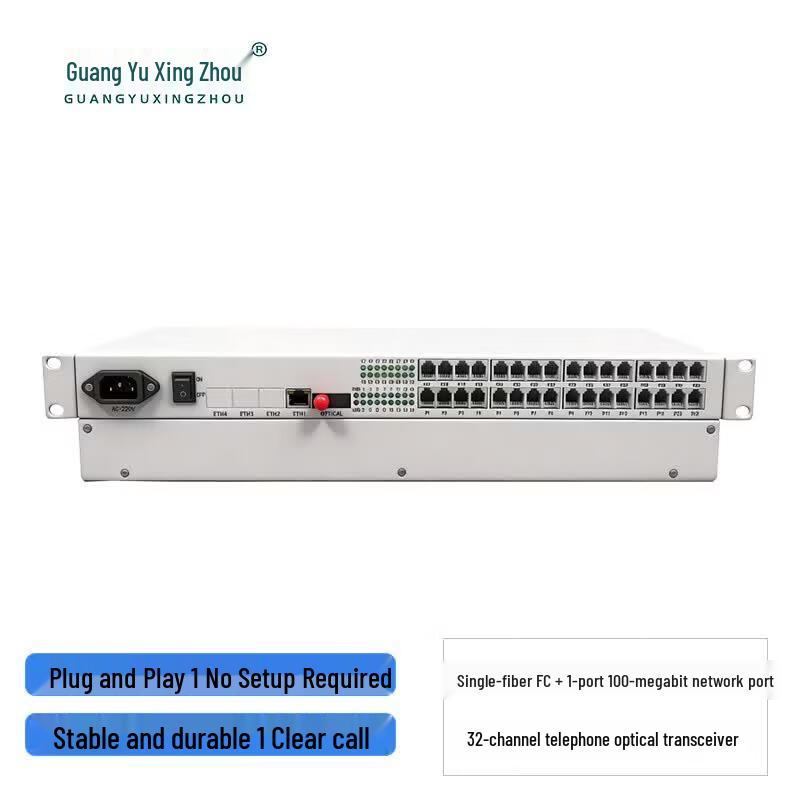 GY-32P1FE PCM Voice Fiber Optic Transceiver