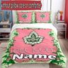 3pcs Duvet Cover Set (1*Duvet Cover + 2*Pillowcase, Without Core), Custom Name Alpha Kappa Alpha Pattern Bedding Set, Home Bedroom Decor Gift
