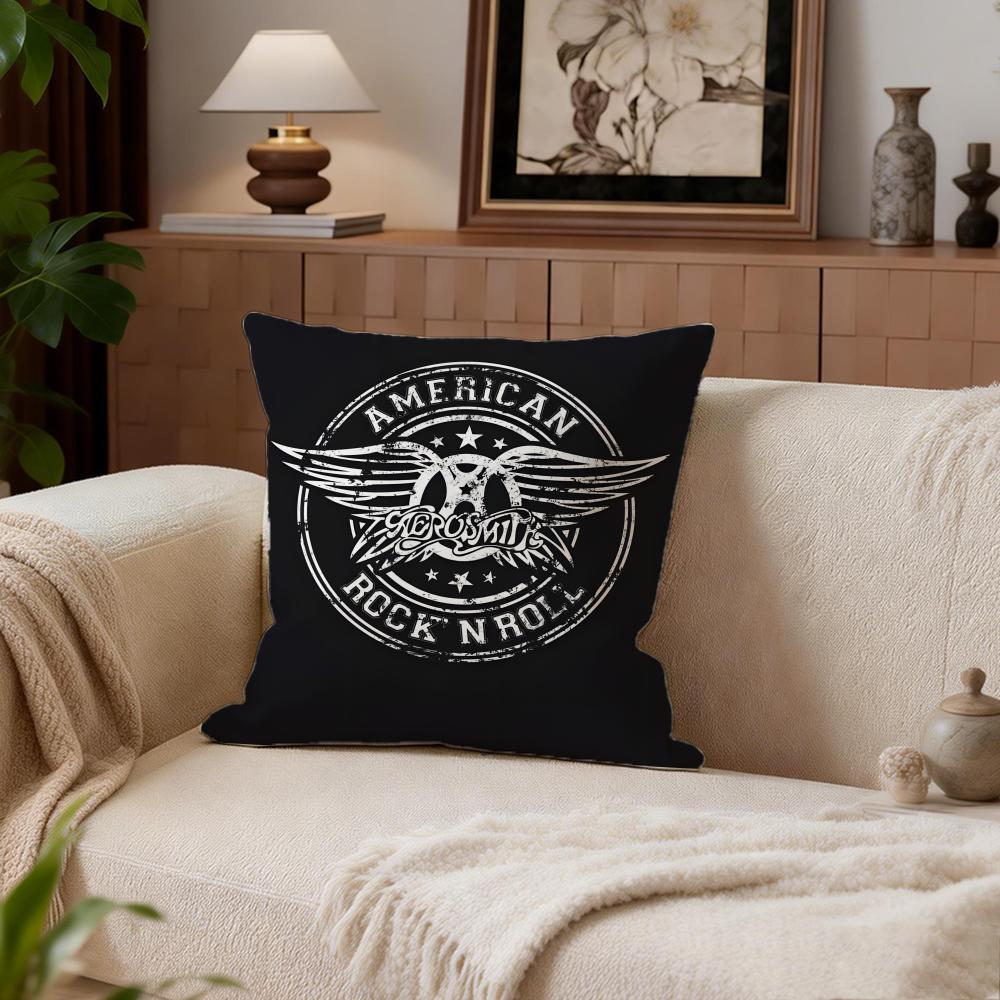 Band A-Aerosmith Cushion Cover Cushion Cover Set 4Pcs 50X50 45X45 40X40 Pillowcase Decorative Sofa Home Decor