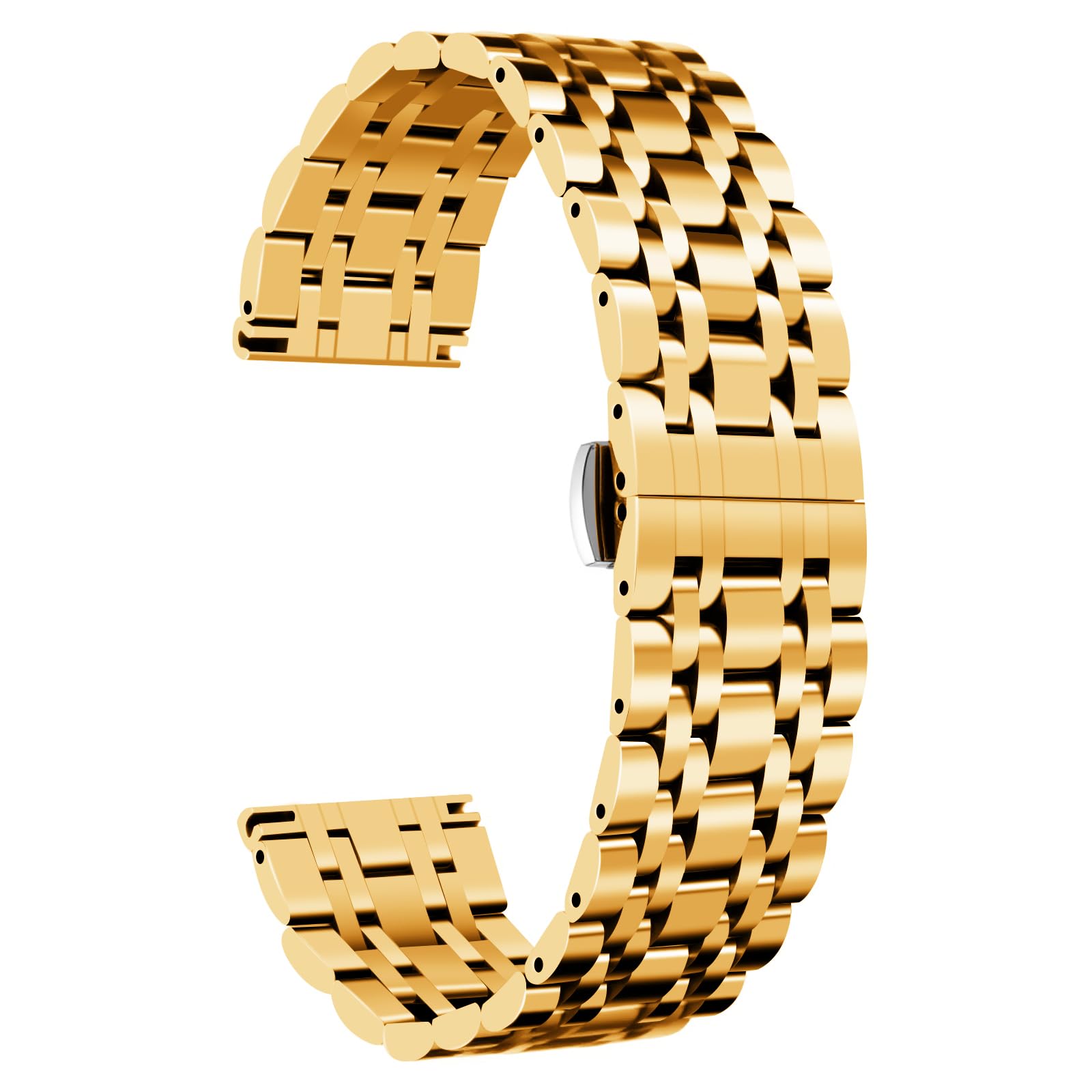 

BINLUN Часы из нержавеющей стали Премиальный сменный ремешок для мужчин и 7 цветов Розовое серебро Розовое серебро 13 размеров Ремешок, Женщины, (Золотой, Серебряный, Черный, Золотой, золотой