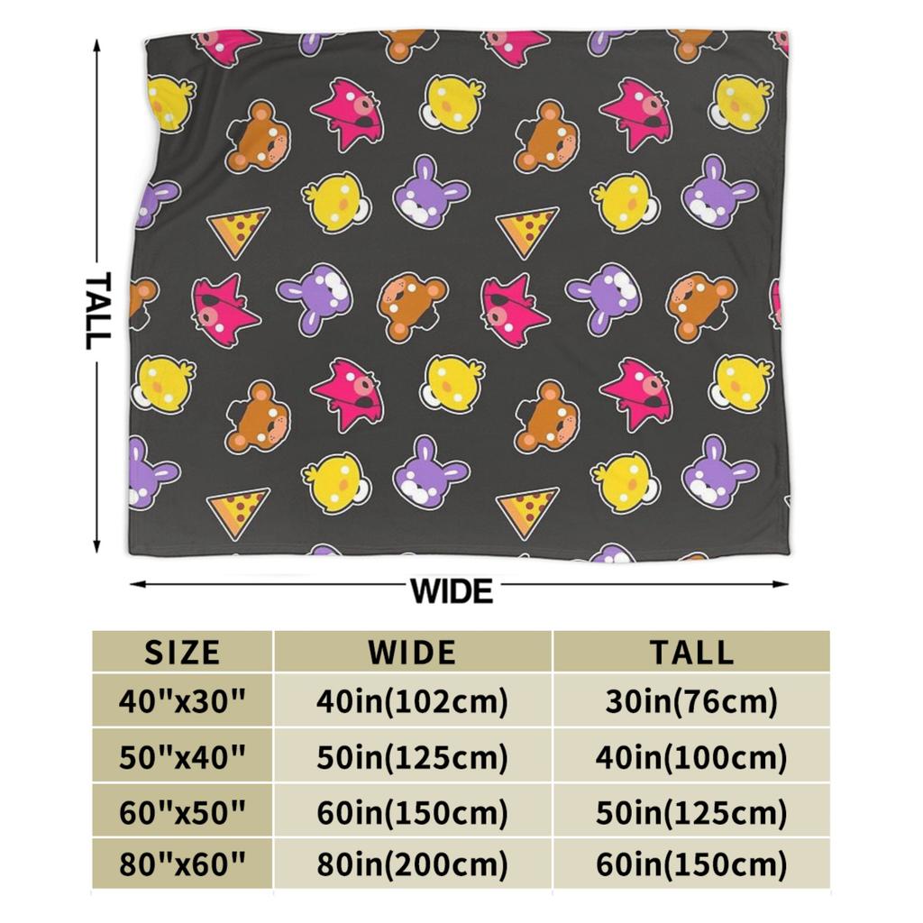 Super Soft Fnaf Horror Game Bonnie Throw Blanket Premium Fleece Flannel Lightweight Blanket Cozy Plush Bedspread All Season Use