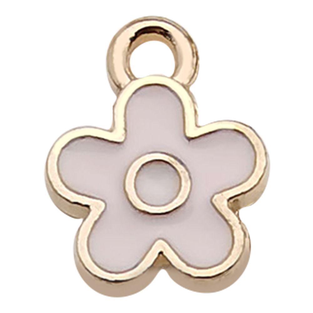 Colorful Enamel Daisy Pendant Charm for DIY Bracelets and Necklaces
