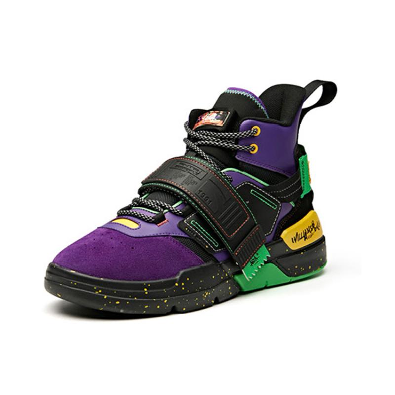 Stath x Anta Bastard Non-slip Lightweight High-Top Vintage Basketball Shoes Men's Radiant Purple Sneakers