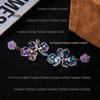 Iridescent Transparent Petal Earrings - Women's Butterfly Flower Ear Hooks with High-End Simple Design