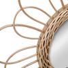 Miroir "Fleur" Rotin D38cm - Atmosphera Createur D'interieur