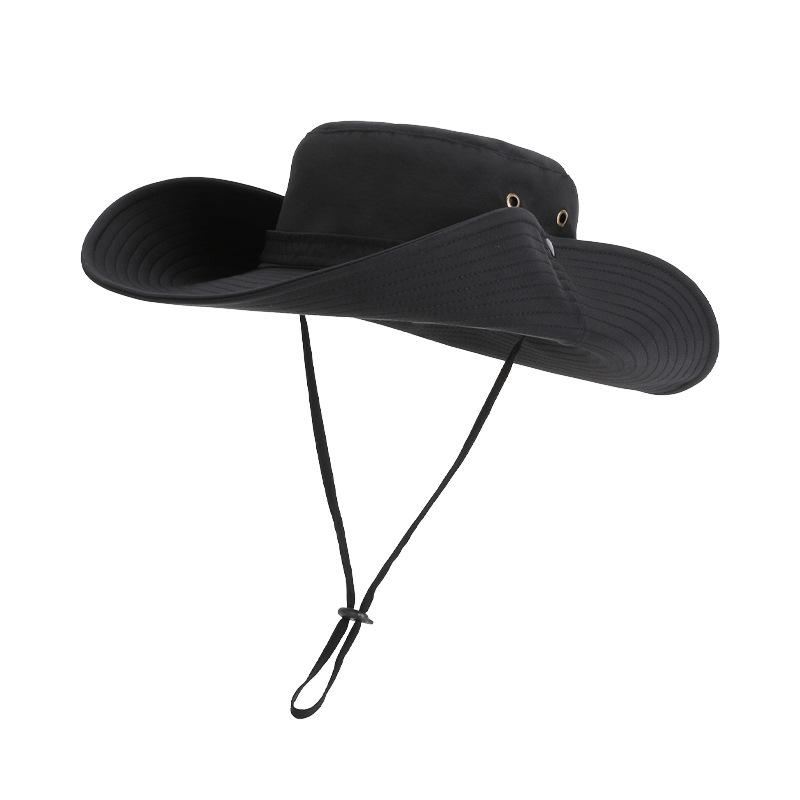 

Летняя уличная шляпа от солнца с очень широкими полями, шляпа-ведро, мужская шляпа от солнца для альпинизма и рыбалки, быстросохнущая водонепроницаемая шляпа от солнца